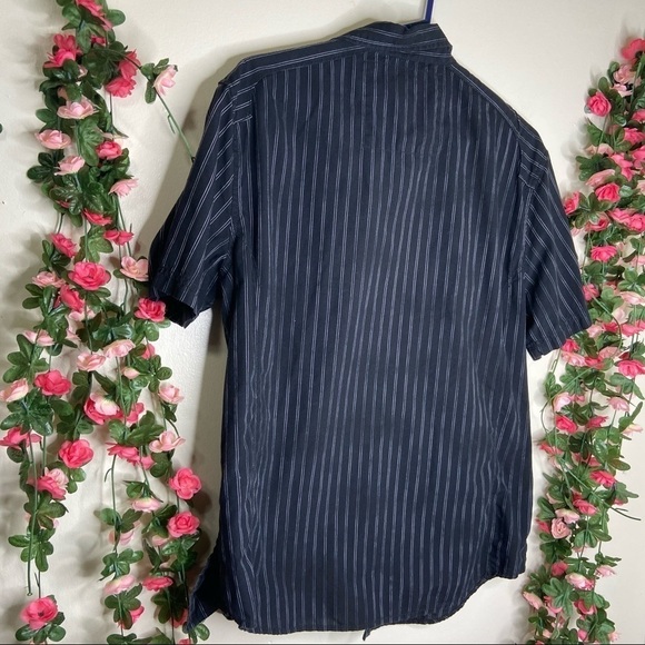 Helix Black Gray Striped Button Up Mens XL Casual Outdoor Walking - Picture 5 of 6